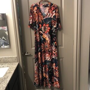 Attitudes by Renee Vibrant Floral Maxi Dress